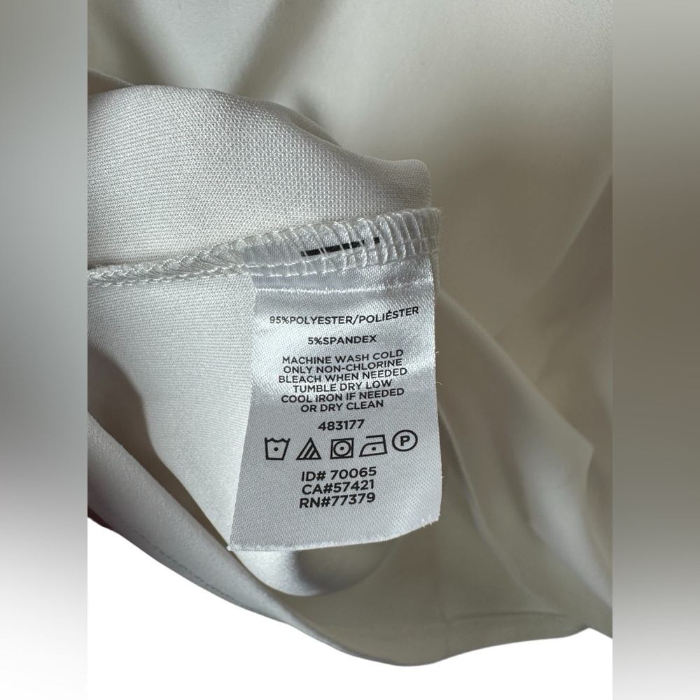 Ann Taylor Petite Women’s White 3/4 Sleeve Blouse XSP - Picture 5 of 7